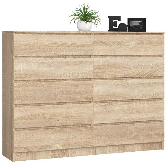 CREDENZA K160 10 CASSETTI CLP PK ROVERE SONOMA