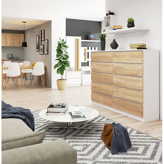 CREDENZA K160 10SZ CLP PK BIANCO / SONOMA