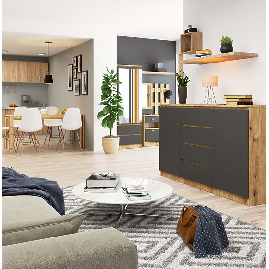 CREDENZA K160 2D 4SZ CLP PK ARTISAN / GRIGIO