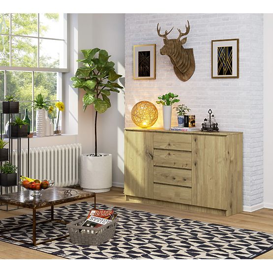 CREDENZA K160 2D 4SZ CLP PK ROVERE ARTISAN