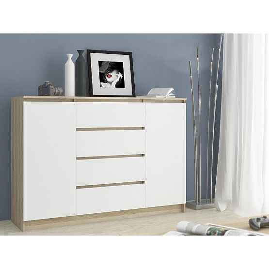 CREDENZA K160 2D 4SZ CLP PK ROVERE SONOMA / BIANCO