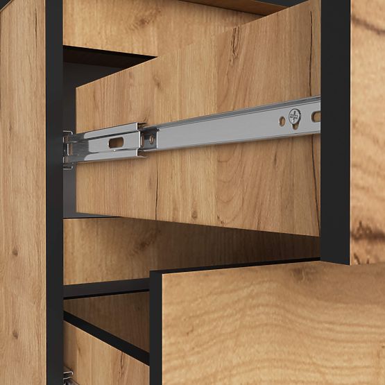 CREDENZA K60 3 CASSETTI CLP PK ROVERE CRAFT