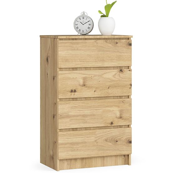 CREDENZA K60 4 CASSETTI ROVERE ARTISAN