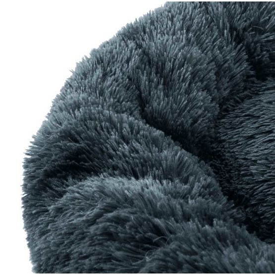 Cuccia universale in peluche per cani e gatti 60 cm - grigio scuro