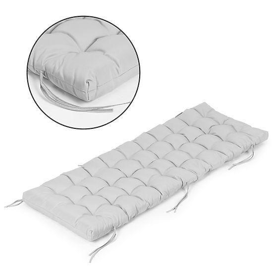 Cuscino grigio per lettino da giardino 145 x 52 cm ModernHome