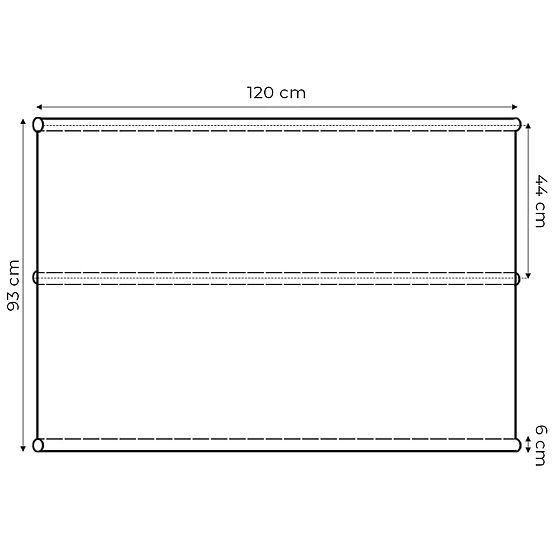 Cuscino per altalena da giardino 120 x 93 cm grigio ModernHome