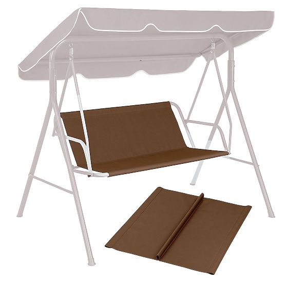 Cuscino per altalena da giardino 127x100 cm marrone MultiGarden