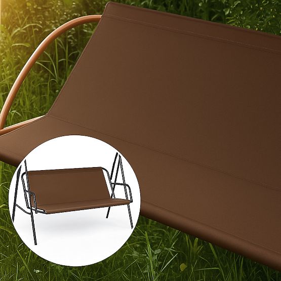 Cuscino per altalena da giardino 127x100 cm marrone MultiGarden