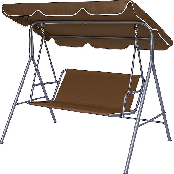 Cuscino per altalena da giardino 127x100 cm marrone MultiGarden
