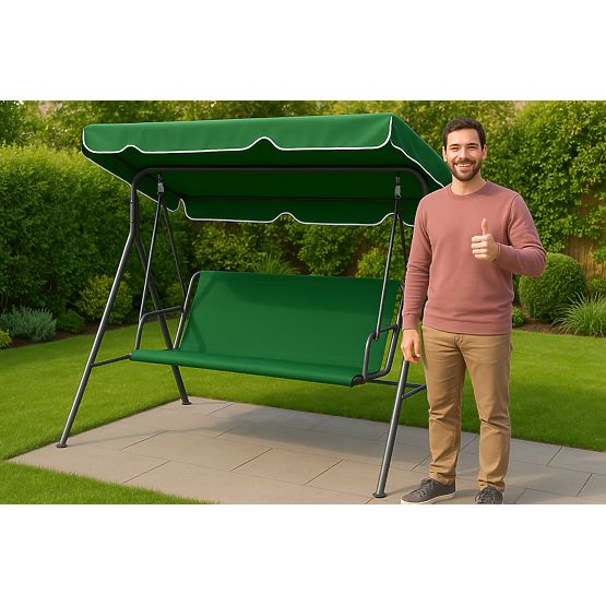 Cuscino per altalena da giardino 127x100 cm verde MultiGarden