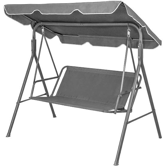 Cuscino per altalena da giardino 140 x 100 cm grigio ModernHome