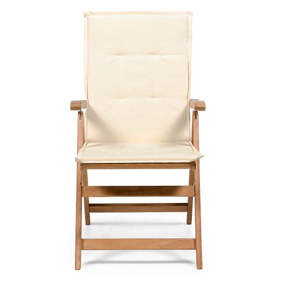 Cuscino per sedia da giardino Familis crema