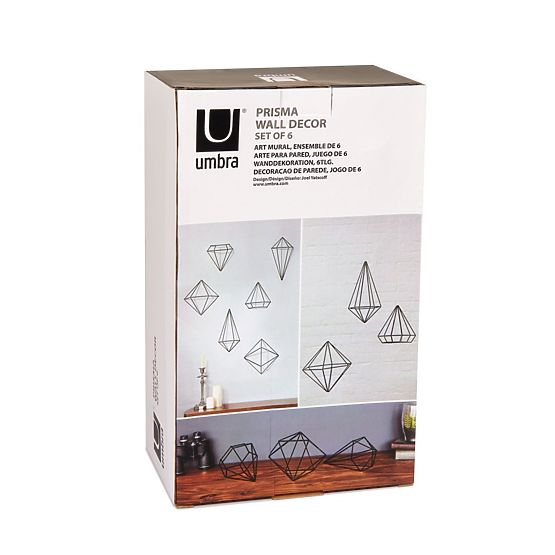 Decorazione da parete PRISMA umbra