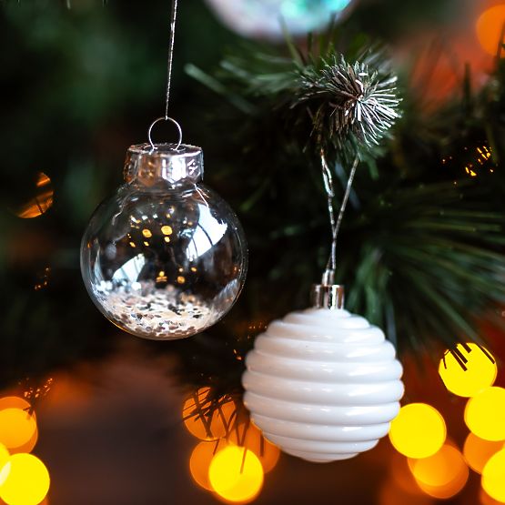 Decorazioni natalizie bianche 30 pezzi sysd1688-057