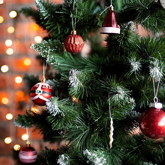 DECORAZIONI NATALIZIE ROSSO BIANCO 78 PEZZI SYSD1688-113