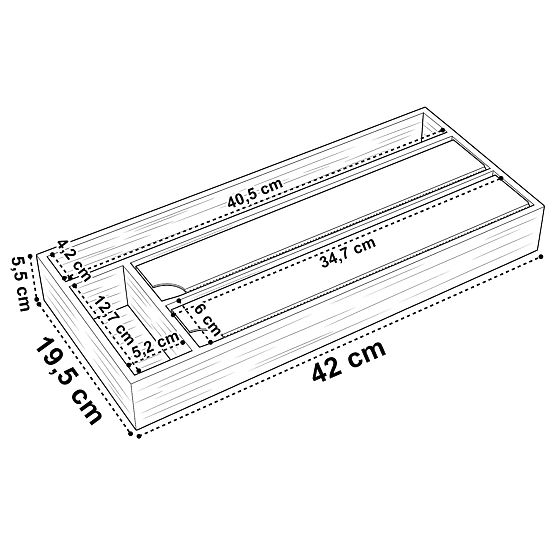 Dispenser di pellicola in bambù BORDE