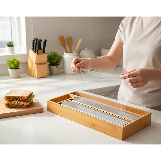 Dispenser di pellicola in bambù BORDE