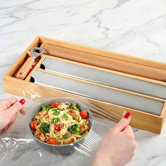 Dispenser di pellicola in bambù BORDE