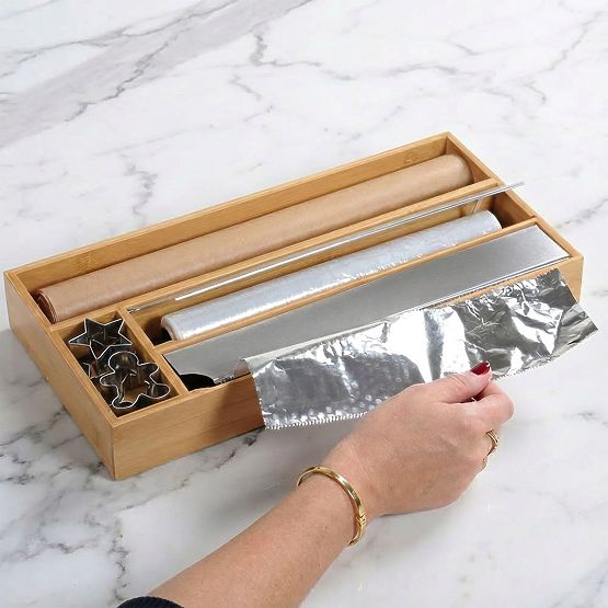 Dispenser di pellicola in bambù BORDE