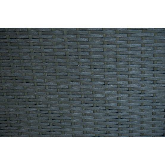 Divano a due posti con tavolino in tecnorattan TINTO nero