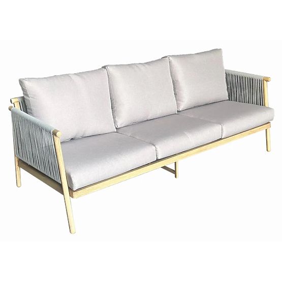 Divano da giardino in alluminio BLANDO - grande 3 posti, 186 cm