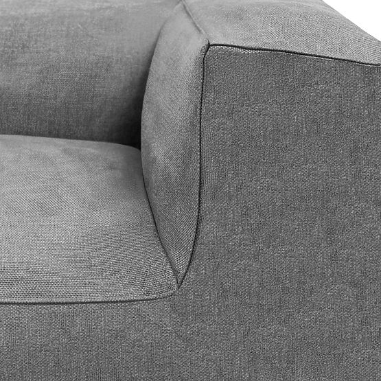 Divano da giardino modulare Vacuum VI con rivestimento, grigio