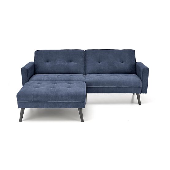 Divano letto CORNELIUS con funzione angolare blu (1p=1ks)