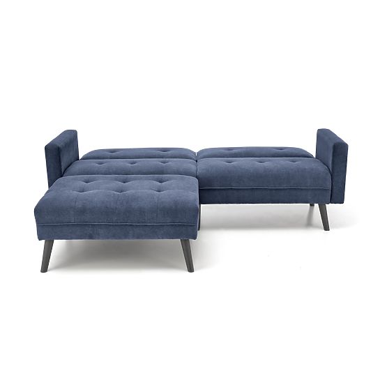 Divano letto CORNELIUS con funzione angolare blu (1p=1ks)