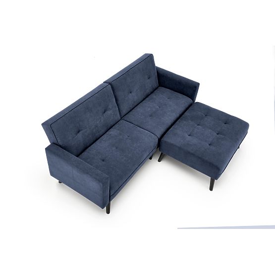 Divano letto CORNELIUS con funzione angolare blu (1p=1ks)