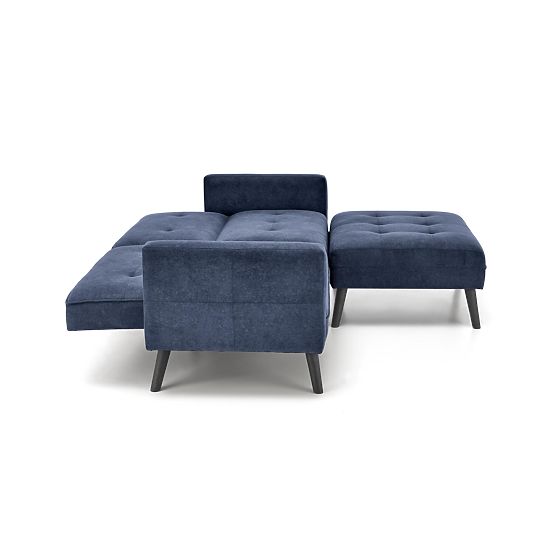 Divano letto CORNELIUS con funzione angolare blu (1p=1ks)