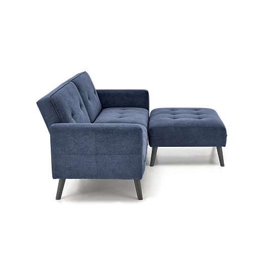 Divano letto CORNELIUS con funzione angolare blu (1p=1ks)