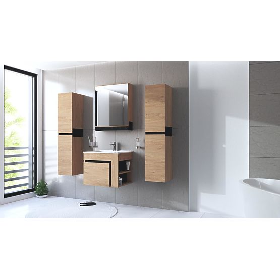 Armadio a specchio DUESA 60/1D rovere dorato