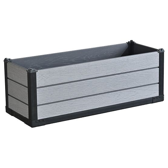 Elegante Fioriera da Giardino Vaso per Piante Fioriera Rettangolare 105x39x36,55 cm