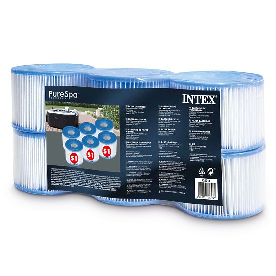 Filtri S1 completo 6 pezzi set Pure SPA INTEX 29011