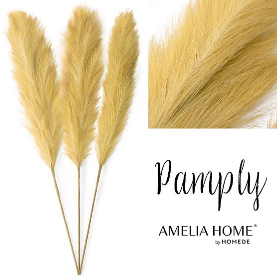 Fiore artificiale PAMPLY colore senape ameliahome