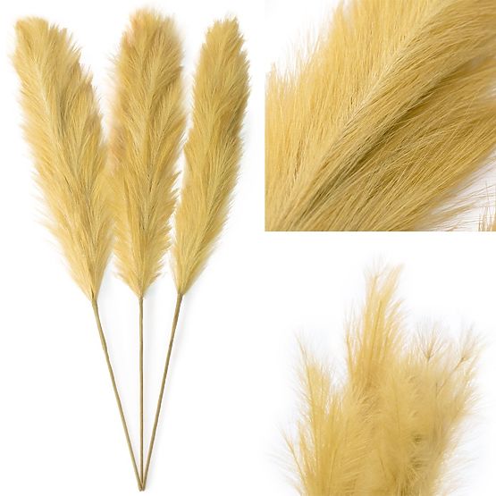 Fiore artificiale PAMPLY colore senape ameliahome