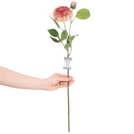 Fiore artificiale PEONIA colore corallo stile moderno ameliahome