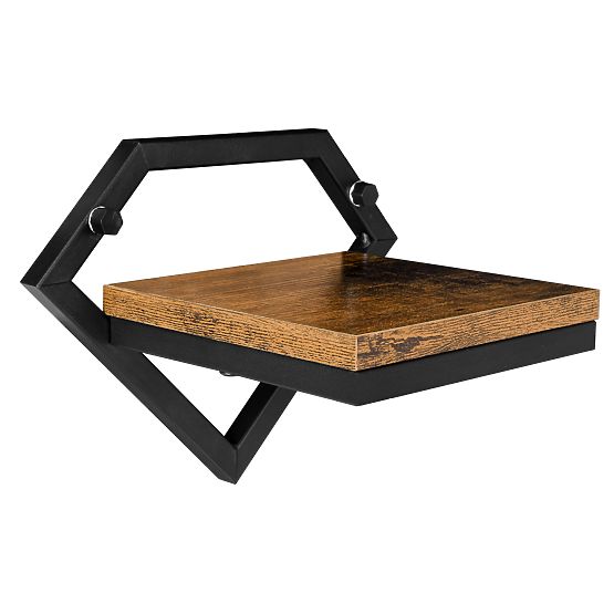 Fioriera da parete in metallo nera Doron Rustic loft