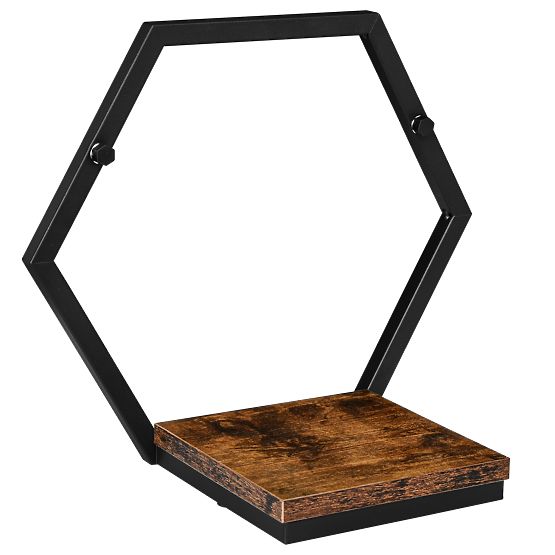 Fioriera in metallo a scaffale nero Honung Rustic loft