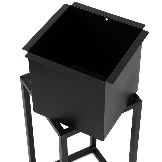 Fioriera Loft Concove 60 cm nera
