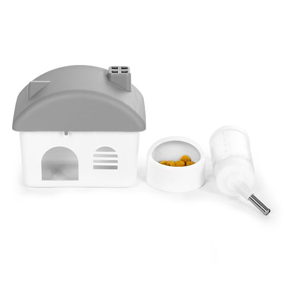 Gabbia per criceti, cavie e roditori con accessori completi