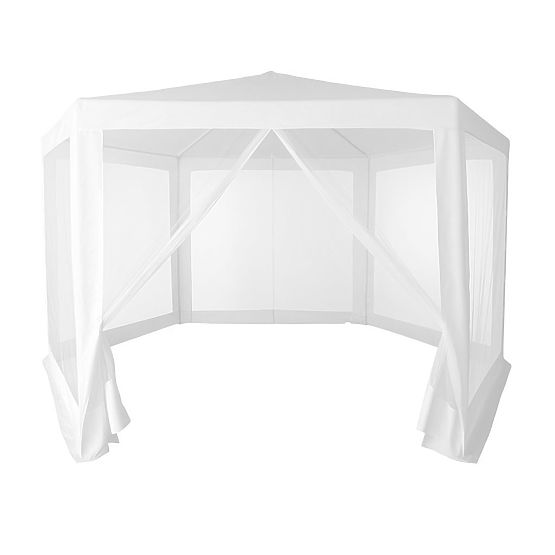 Gazebo da giardino 2x2x2 m con zanzariera bianco MultiGarden