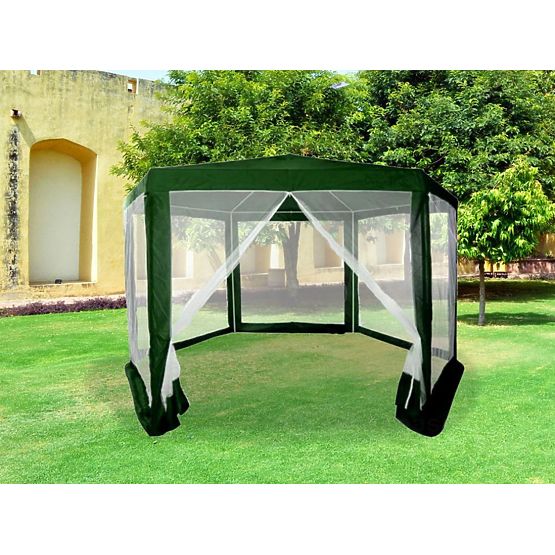 Gazebo da giardino 2x2x2 m con zanzariera verde MultiGarden