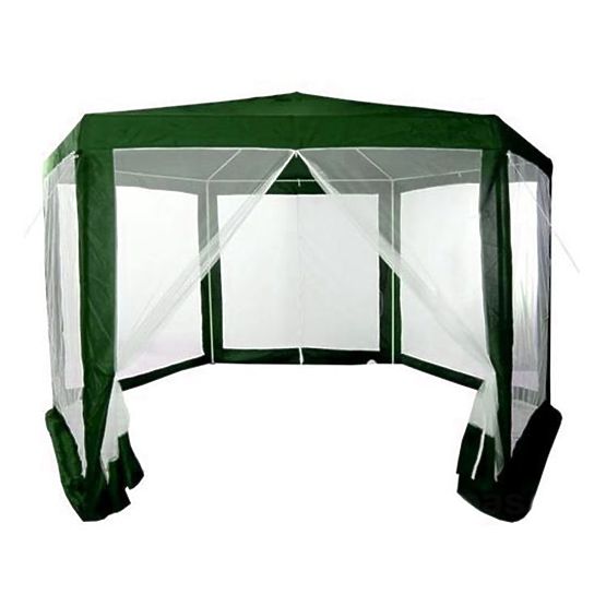 Gazebo da giardino 2x2x2 m con zanzariera verde MultiGarden