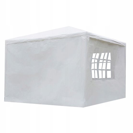Gazebo da giardino 3x3 m 4 pareti bianco MultiGarden