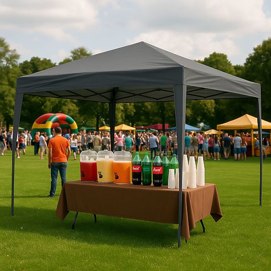 Gazebo da giardino 3x3 m con tettoia automatica pieghevole per giardino e terrazza MultiGarden