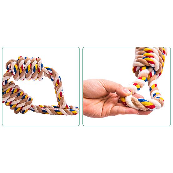 Giocattolo da tiro con nodi WALLY 60 cm