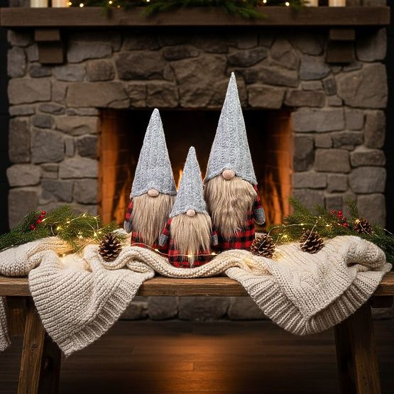 Gnomo di Natale Set YX055 30+40+50cm