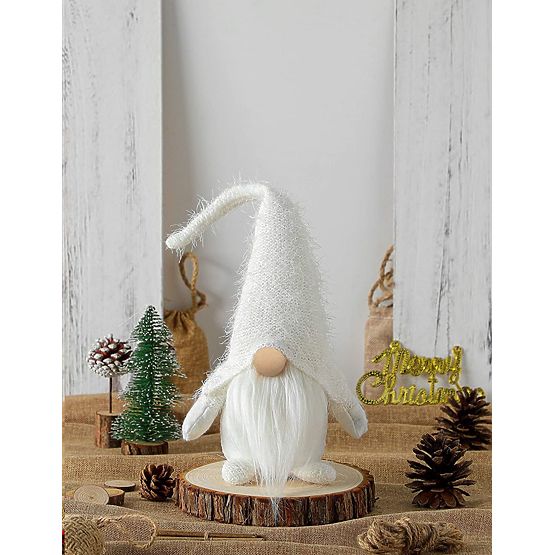 Gnomo di Natale YX068 50cm Bianco