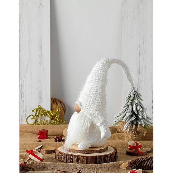 Gnomo di Natale YX068 50cm Bianco